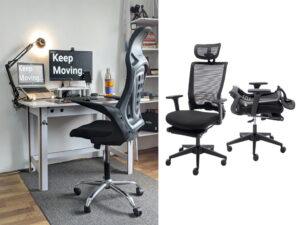 Read more about the article The foldable ergonomic office chair with footrest