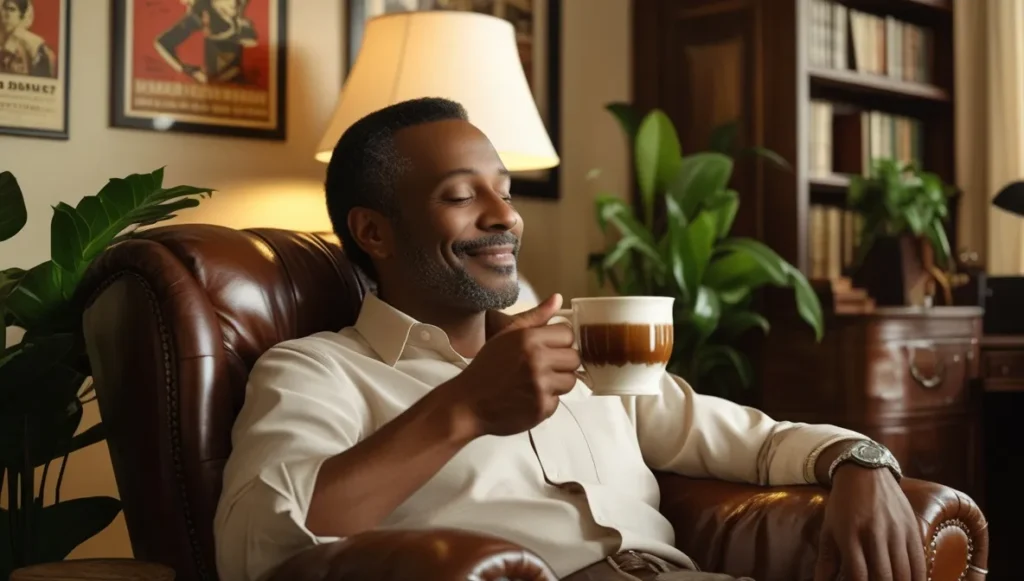 Completed modern man room design result Completed modern man room design result