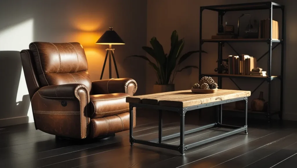 Leather and wood man room furniture result Leather and wood man room furniture result