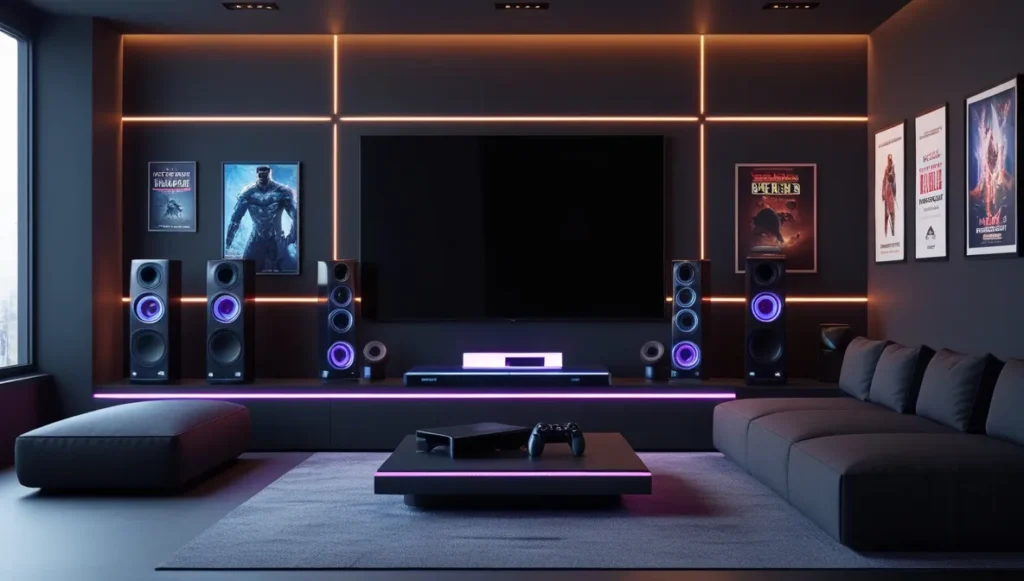 Man cave tech and entertainment setup result Man cave tech and entertainment setup result