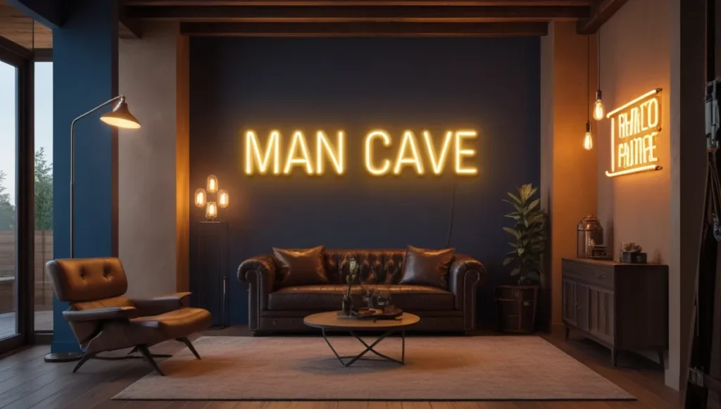 Man room LED lighting setup result Man room LED lighting setup result