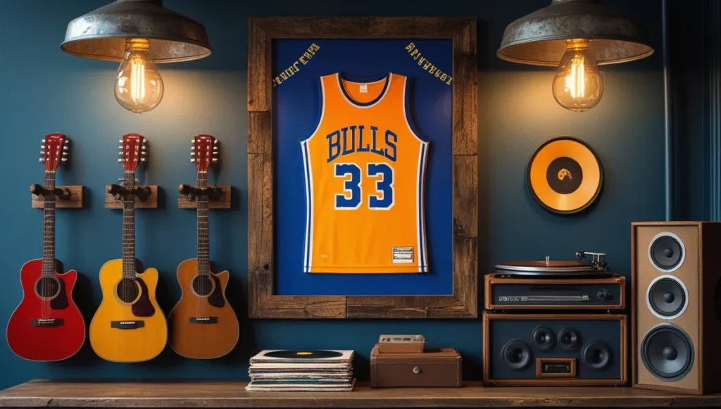 Sports and hobby display in man room result Sports and hobby display in man room result